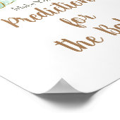 Mint en perkamentvoorspellingen voor baby Poster (Hoek)