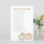 Mint en perzikpompoen die mama het beste spel kenn (Staand voorkant)