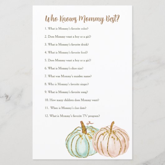 Mint en perzikpompoen die mama het beste spel kenn (Voorkant)