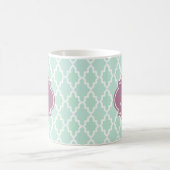 Mint en Plum Moroccan Monogram Koffiemok (Center)