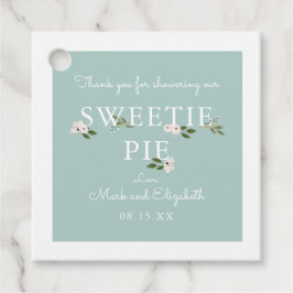 Mint en Roze Baby Dank u Bedankjes Labels