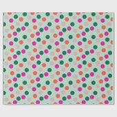 Mint en Roze Pickleball Thema Kerstmis Cadeaupapier (Vlak)