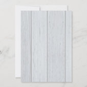 Mint en roze rustieke chique bruiloft uitnodiginge kaart (Achterkant)