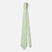 Mint en Simulated Gold Glitter Shells Necktie Stropdas (Voorkant)