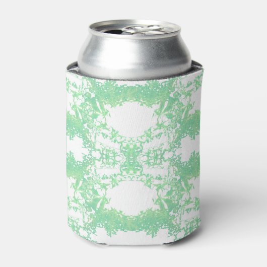 Mint- en turquoise-etnische versiering. blikjeskoeler (Blikje Voorkant)