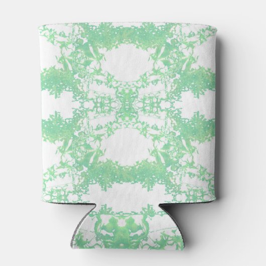 Mint- en turquoise-etnische versiering. blikjeskoeler (Achterkant)