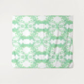 Mint- en turquoise-etnische versiering. wandkleed (Voorkant (horizontaal))