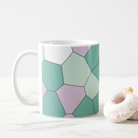 Mint en Violet Koffiemok (Met donut)