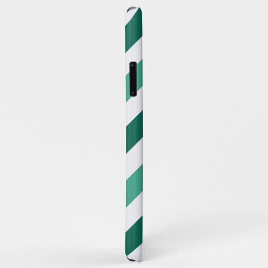 Mint en White Chevron Custom Monogram Case-Mate iPhone Case (Achterkant/rechts)