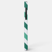 Mint en White Chevron Custom Monogram Case-Mate iPhone Case (Achterkant/links)