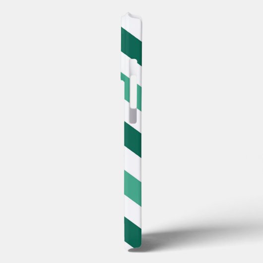 Mint en White Chevron Custom Monogram Case-Mate iPhone Case (Achterkant / Links)