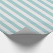 mint en witte strepen cadeaupapier (Hoek)