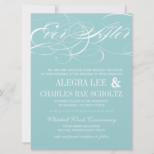 Mint Ever na uitnodiging van het alkboard (Voorkant)