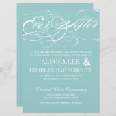 Mint Ever na uitnodiging van het alkboard (Voorkant / Achterkant)