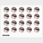 Mint Eyelashes Extension Makeup Roos Grey Drives Ronde Sticker (Vel)