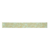 Mint & Faux Gold Glitter Dust Satijnen Lint (Voorkant)