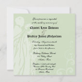 Mint Floral eens op een Uitnodiging van de Tijd va (Achterkant)