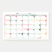 Mint Floral niet-gedateerd kalender Post-it® Notes (Voorkant)