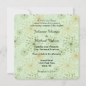 Mint Floral Whimsy bruiloft Kaart (Voorkant)