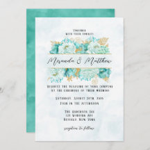 Mint Florals and Gold Foliage Wedding