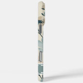 Mint Flower iPhone 16 Hoesje, gepersonaliseerde na Case-Mate iPhone Case (Achterkant / Rechts)