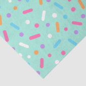 Mint Frosting Icing & Donut Sprinkles Tissuepapier (Detail)