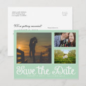 Mint Fun Chalk sparen het Briefkaart van de Collag (Voorkant / Achterkant)