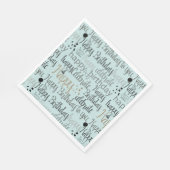 Mint Fun Happy Balloons Birthday Servet (Hoek)