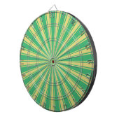 Mint Funky Sun Rays Retro Stripes Dartbord (Voorkant Rechts)