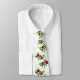 Mint Funny Ladybug Couple voor man Stropdas