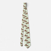 Mint Funny Ladybug Couple voor man Stropdas (Achterkant)