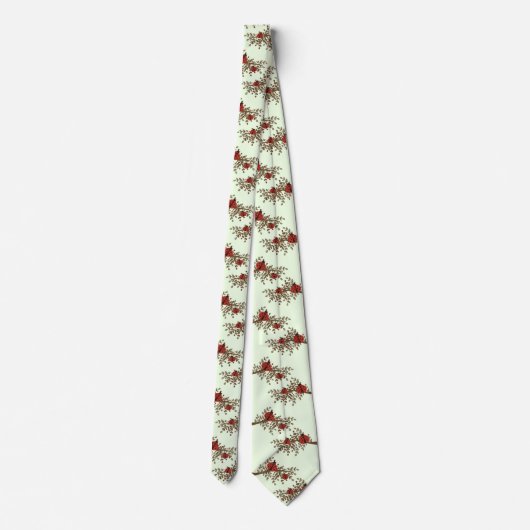 Mint Funny Ladybug Couple voor man Stropdas (Achterkant)