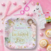 Mint, Garden fairy betoverij verjaardag Papieren Bordje (Feest)