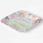 Mint, Garden fairy betoverij verjaardag Papieren Bordje (Gebogen)