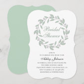 Mint gebladerte vrijgezellenfeest. Botanische kall Kaart (Voorkant / Achterkant)