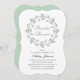 Mint gebladerte vrijgezellenfeest. Botanische kall Kaart