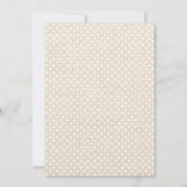 Mint geel Floral Burlap textuur Vrijgezellenfeest Kaart (Achterkant)