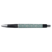 Mint Geo Hexagon & Charcoal Triangle Tie Pen (Voorkant)