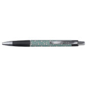 Mint Geo Hexagon & Charcoal Triangle Tie Pen (Achterkant)