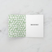 Mint geometrische Abstracte dank u Bedankkaart (Binnen)
