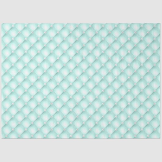 Mint getufte parels tissuepapier (Voorkant)