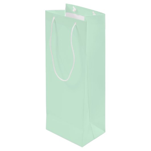 Mint Gift Bag Wijn Cadeautas (Achterkant Gekanteld)