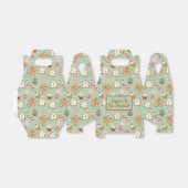 Mint Gingerbread Sweet Christmas Pattern Bedankdoosjes (Uitgevouwen)