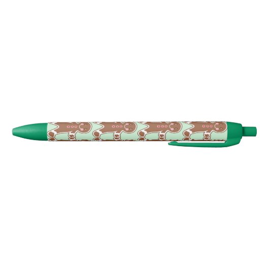Mint Gingerbrood kerstkoekjes met schrijfpen Blauwe Inkt Pen (Bodem)