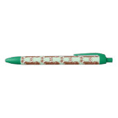 Mint Gingerbrood kerstkoekjes met schrijfpen Blauwe Inkt Pen (Bovenkant)