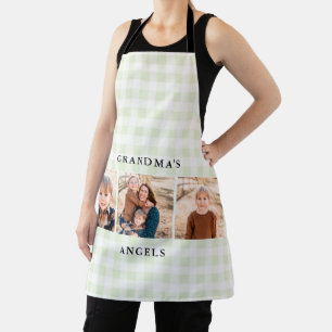 Mint Gingham Collage Foto Grandma's Angels Schort
