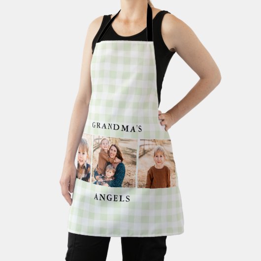 Mint Gingham Collage Foto Grandma's Angels Schort (Insitu)