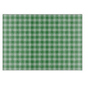 Mint Gingham Stripes Snijplank (Voorkant)