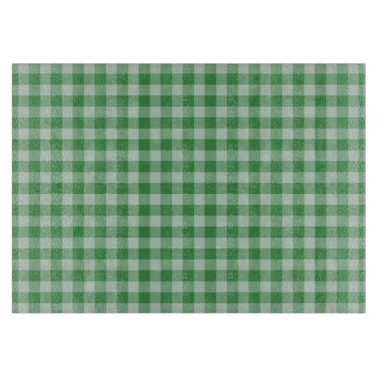Mint Gingham Stripes Snijplank (Voorkant)