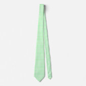 Mint Gingham Stropdas (Voorkant)
